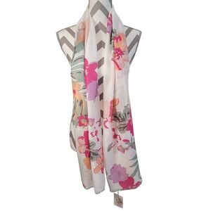 NWT Jessica Simpson Scarf Wrap Shawl Floral Wedding Special Occasion Coastal